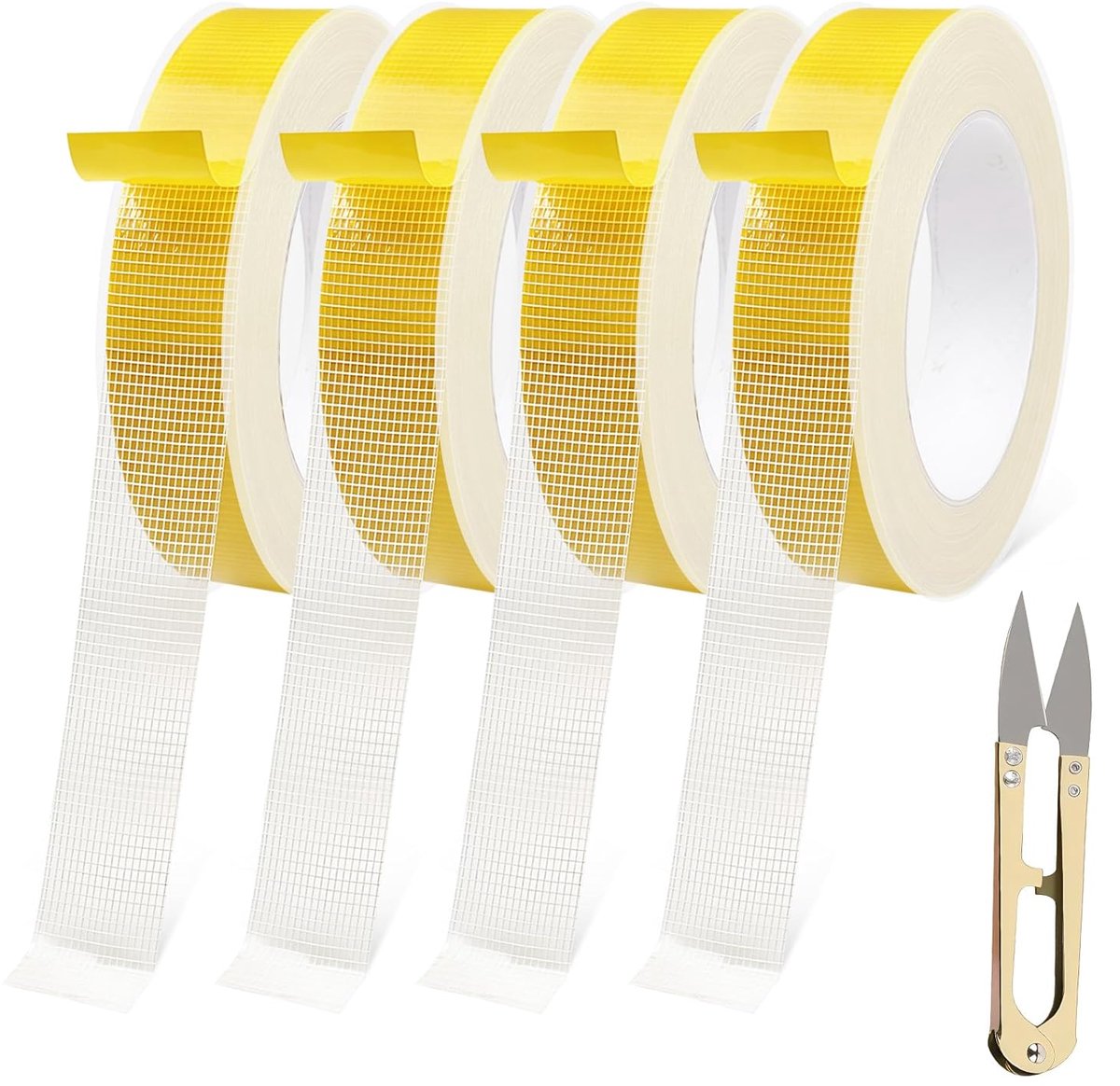 Double Sided Fabric Tape, 4 Rolls Hemming Tape, Self Adhesive Fabric Tape, 1 in, 10 Meters Roll, Extra Strong - ShopVlot