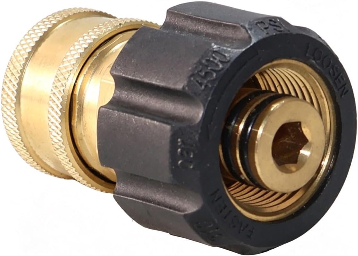 Draaibare adapter M22 FemalexG3 - Messing koppeling - Antislip grip - Voor lekvrij gebruik - ShopVlot