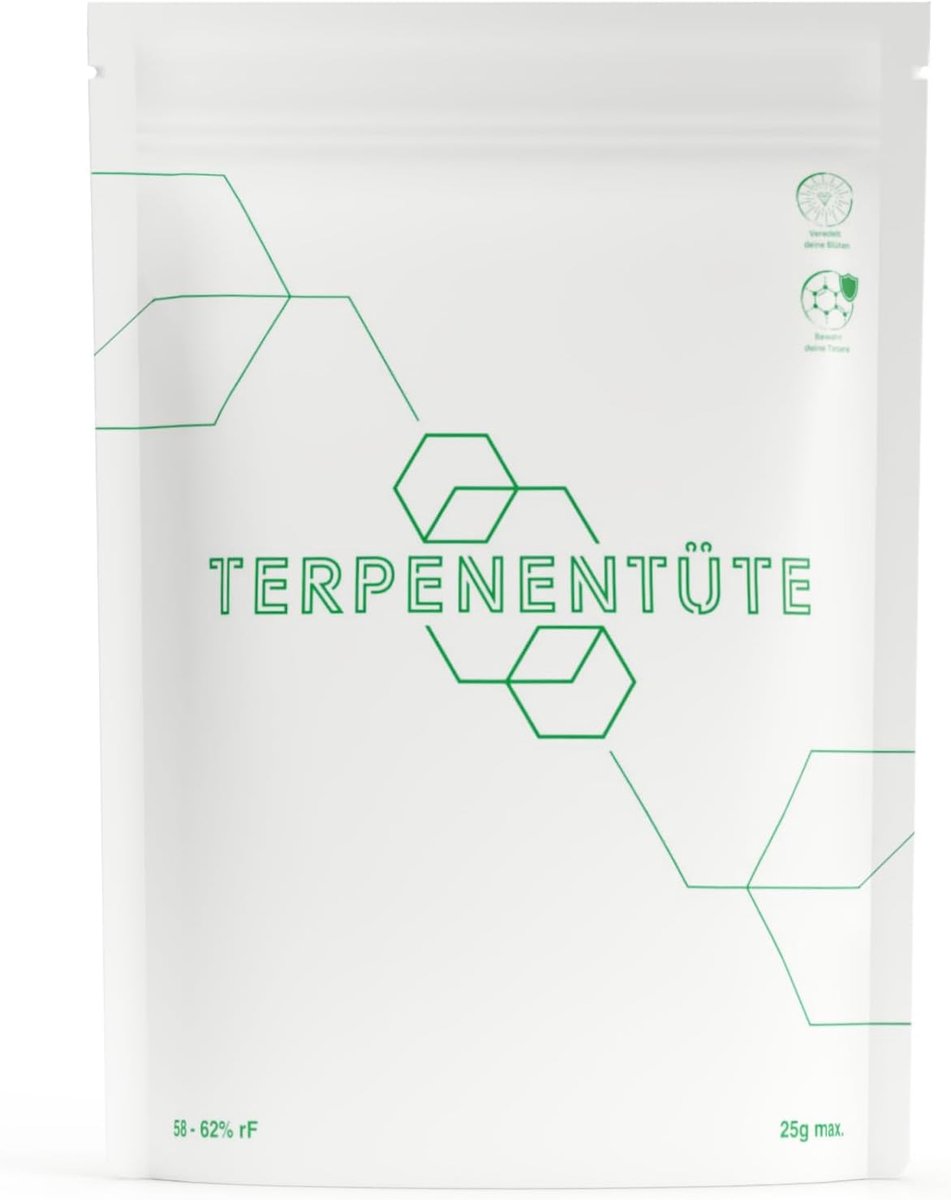 Terpenenzakjes, cannabis opbergzakken, 4 stuks à 25 g, uithardingszakken, houdt kruiden en bloemen vers, herbruikbaar - ShopVlot