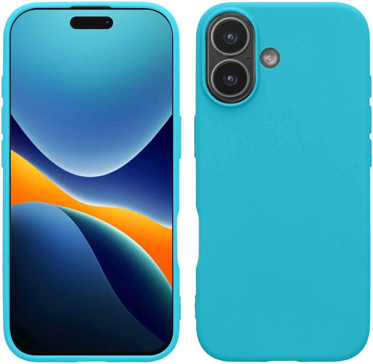 kwmobile telefoonhoesje geschikt voor iPhone 17 - Hoesje voor smartphone - Back cover in ijsblauw
