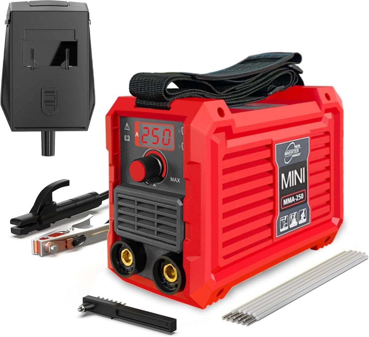 Electrode lasmachine mini - draagbaar - IGBT-technologie - digitale LED-display voor efficiënt lassen - ShopVlot