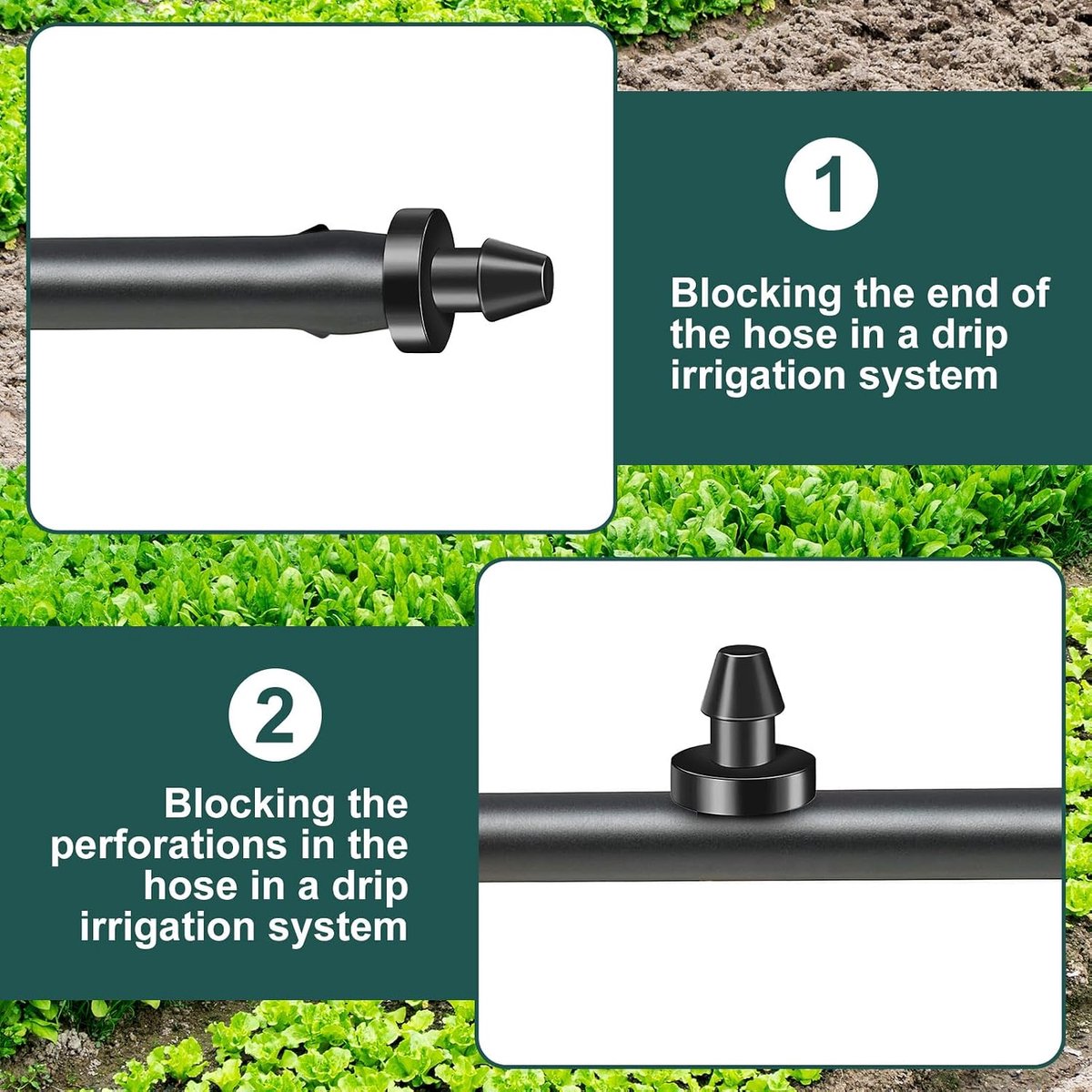 Adjustable Irrigation Nozzles, Micro Spray Heads, Clogging-Resistant Sprinklers, Spray Nozzles for Lawns, Flower Beds - ShopVlot