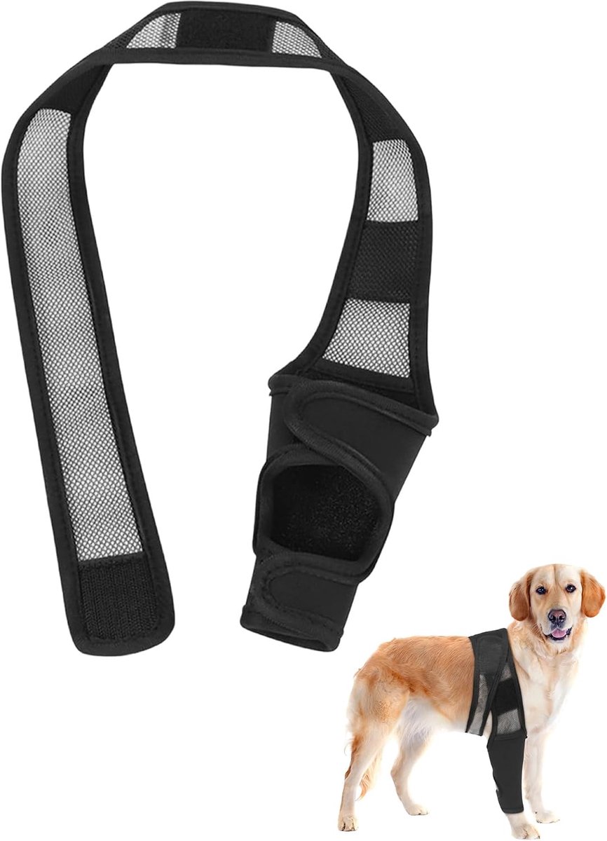 Hond Achterstepoot, Hondenpootbescherming voor honden, Ideaal bij incontinentie, wonden en gewrichtsproblemen, voor ondersteuning en bescherming van de voor- en achterpoten van