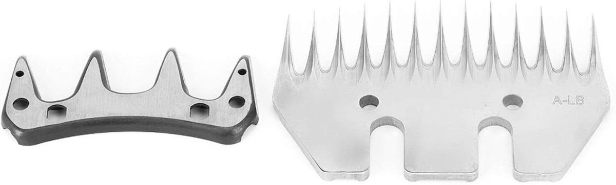 Roestvrijstalen Schapenknipper Blade 2 Stuks Schapenschaar Vervangende Messen voor Schapen Alpaca's Geiten(13-tooth straight blade (+ swing blade))