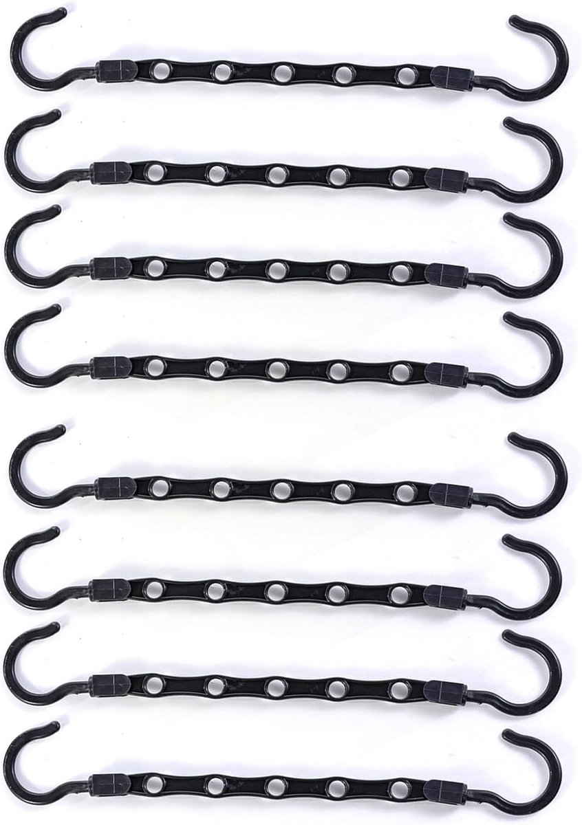 8 stuks kleerhangerorganizers, ruimtebesparende kleerhangers