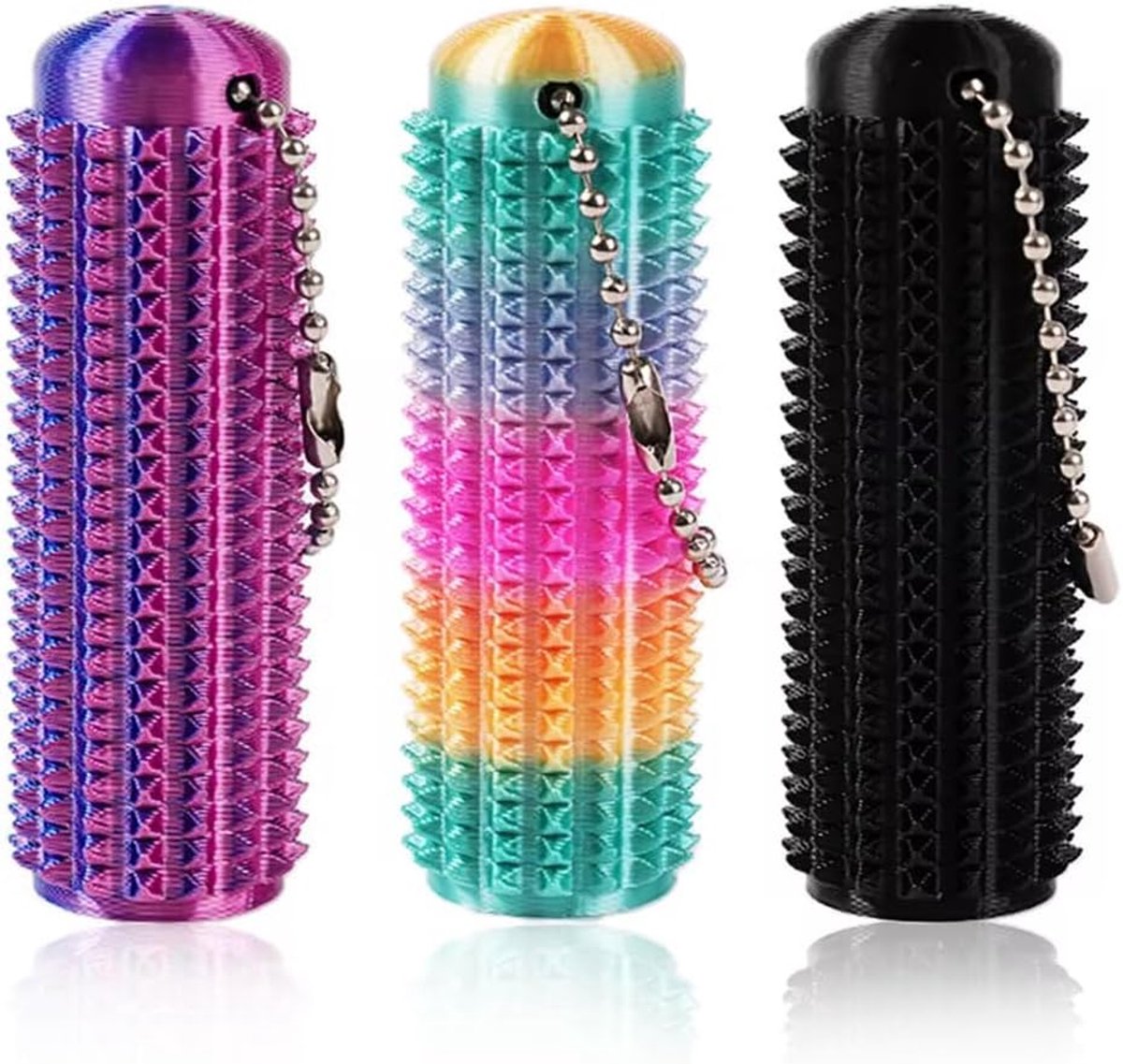 Ouchies Pain Fidget, 3 stuks Fidget Toys, Pain Stim Spiky Grippie Sleutelhanger, anti-stress speelgoed, voor volwassenen, voor stressvermindering, sensorisch speelgoed, cadeau