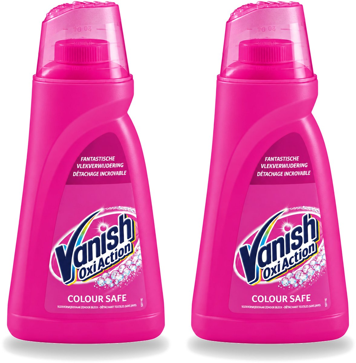 2 x Vanish Oxi Action - Veilige Kleur - Vlekkenverwijderaar Gel - Zonder Bleek - Gekleurde Was - 1 L - Voordeelverpakking - 2 stuks