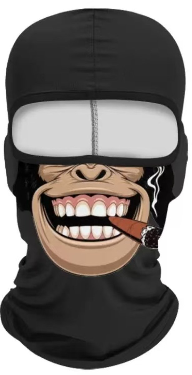 Bivak Sigaar Grappig Masker Gezichtsbedekking Motor Zwart