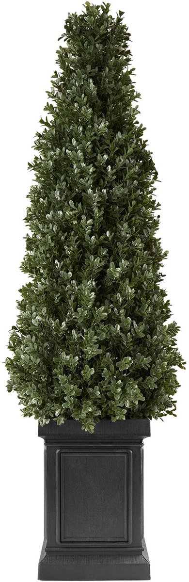 Vevor Kunstplant 2 stuks. Kunstmatige Buxus met PP-Pot 1000 mm, Decoratieve Plant voor Woonkamer, Balkon, Kantoor, Veranda, Tuin of Terras, UV-Bestendig, Kunstboom Gemaakt van PE, Levensecht, Binnen en Buiten Groen