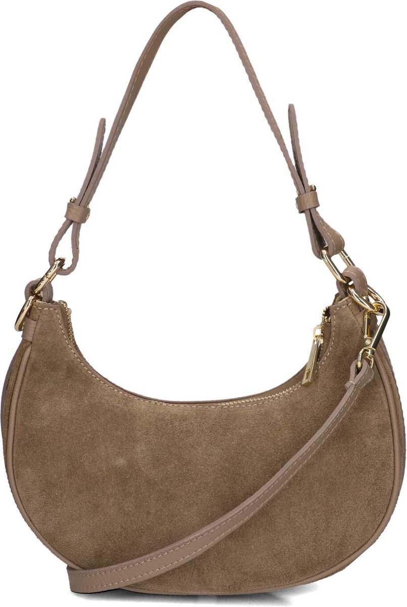 Notre-V Gwyneth Schoudertassen Dames - Taupe - Maat ONESIZE