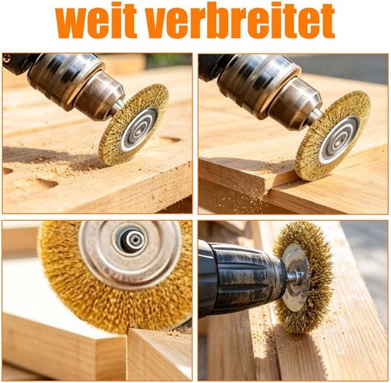 4 stuks Voegenborstelset,compatibel Multibrush en Weedbrush,Ø 10 cm - ShopVlot — afbeelding 4