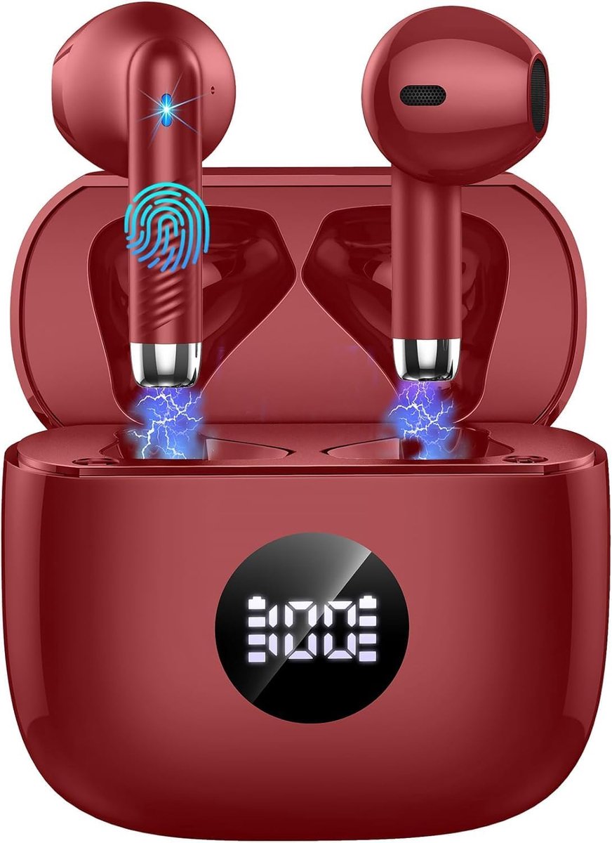 2026 New Bluetooth 5.4 Headphones, HiFi Stereo Bluetooth Headphones, 50 Hours, Wireless Headphones with 4 ENC Noise - ShopVlot