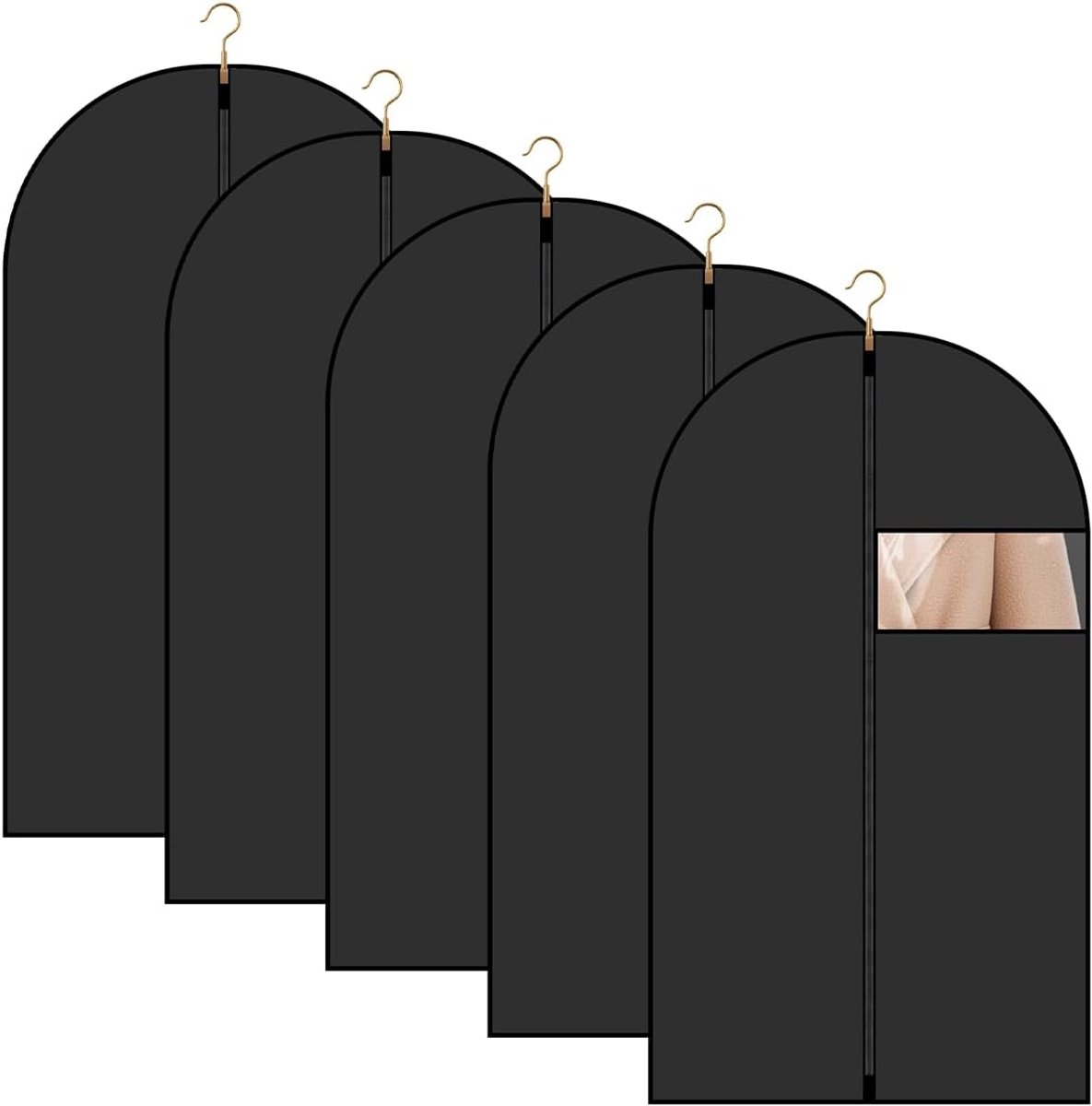 5 Stuks 60 x 100cm Kledinghoes Om Op Te Hangen, Kledinghoezen