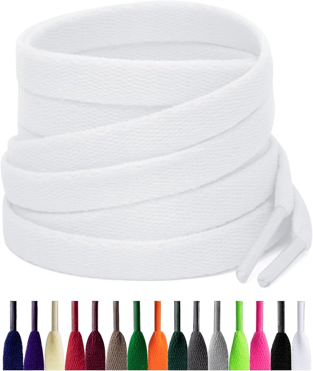 Schoenveters, 8 mm vervangende schoenveters voor sneakers, hardloopschoenen, sportschoenen
