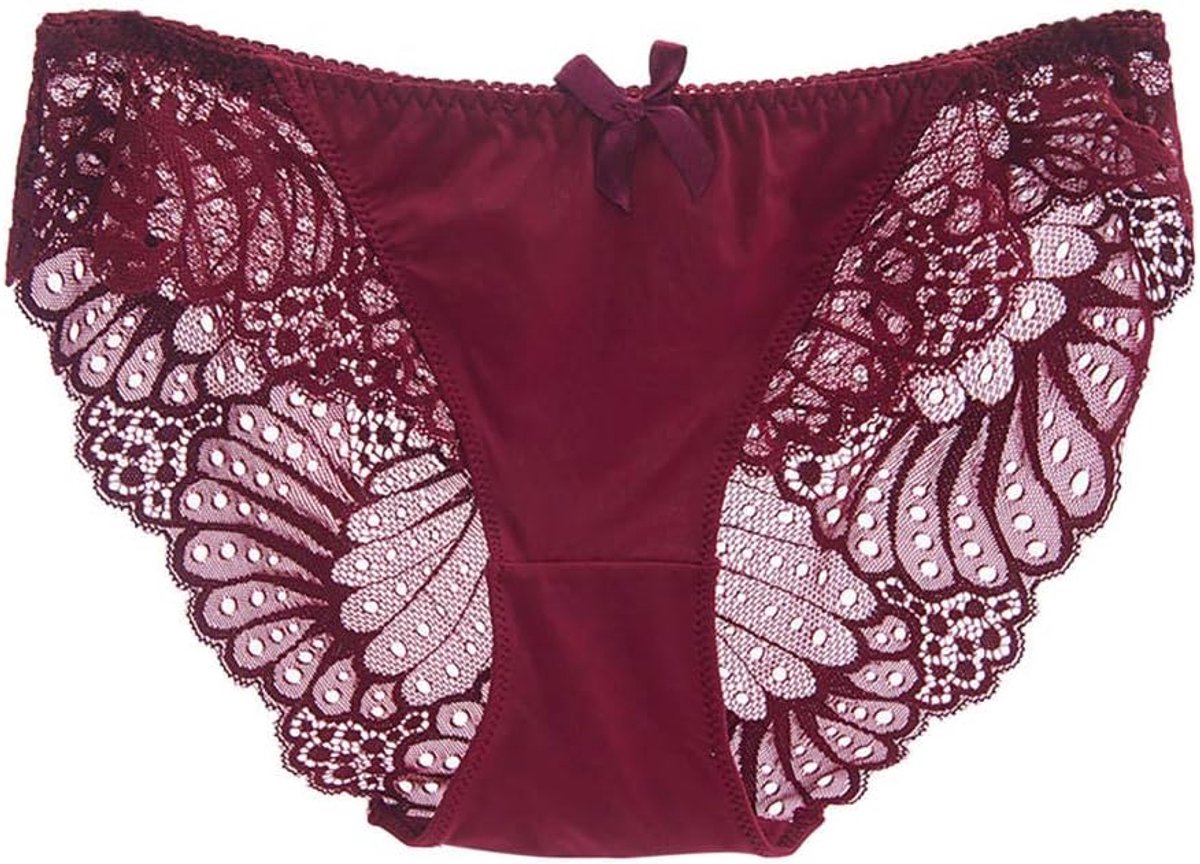 Dames Sexy Dames Lingerie Slipje Ondergoed Verleiding Perspectief Onderbroek Erotisch Ademend Porno-B_Red_L