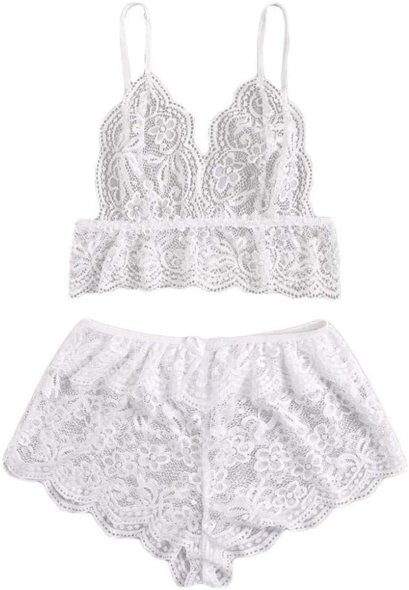 Sexy Vrouwen Kostuums Kant Lingerie Nachthemd Ondergoed Beha String Verleiding Transparante Sex Nachtkleding Set