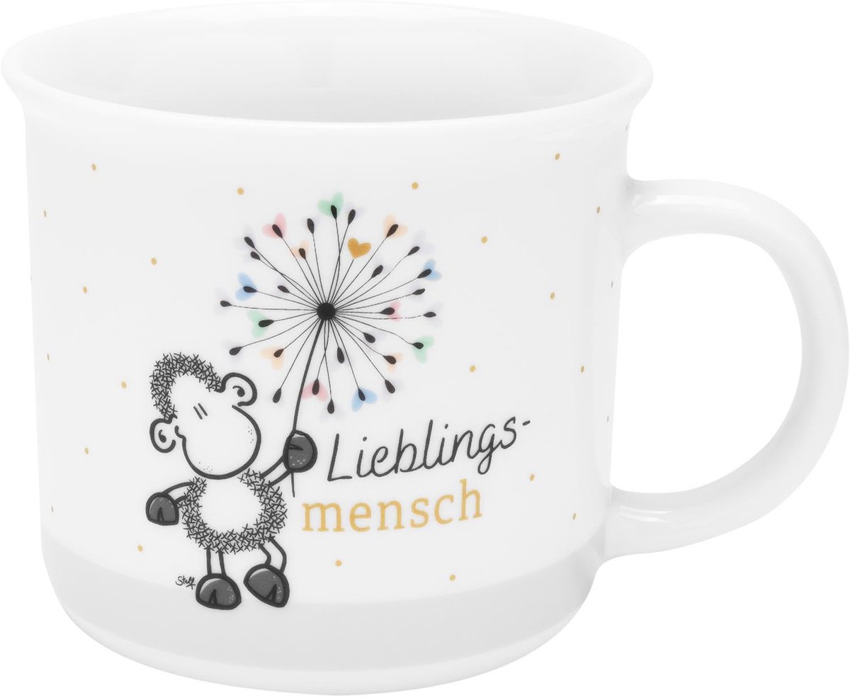 Mok met menselijk motief | favoriete mok in geschenkdoos, porselein, 38 cl, mok met spreuk | cadeau, verjaardag, grappig cadeau