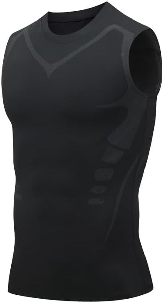 Compressie-tanktops voor heren, sneldrogend, compressieshirt, mouwloos, sport, basislaag, hardlopen, sport, fitness, tricot