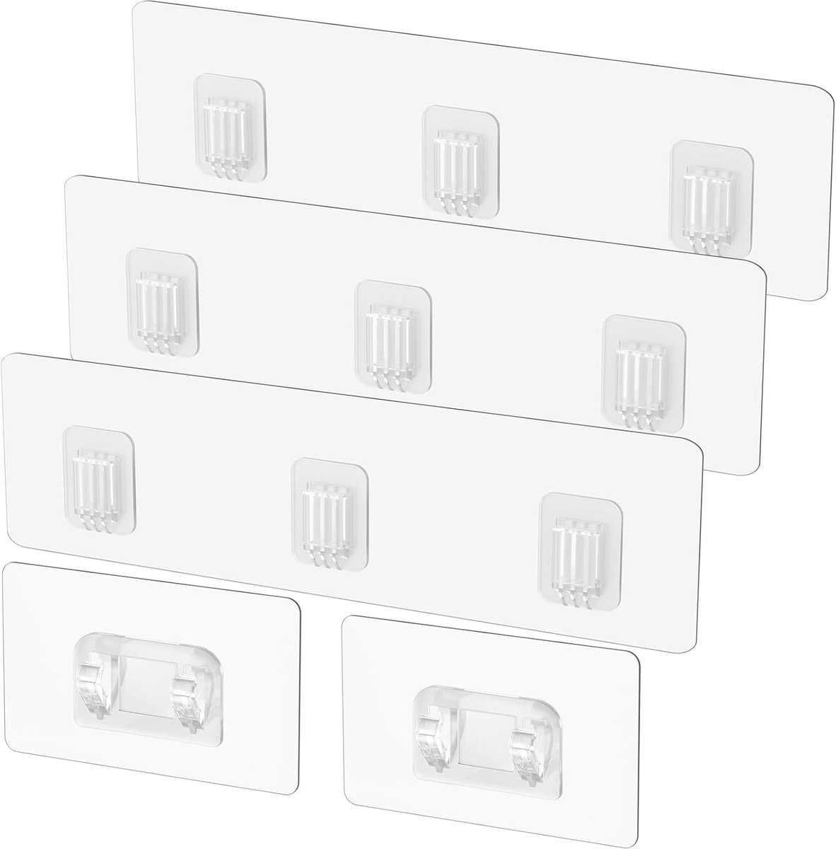 Zelfklevende Haken, Vervanging Sterke Stickers Douchehaken, Wandhaken voor Badkamer Douche Plank Mand Hangende Haken (Geschikt voor het ophangen van metalen strips)