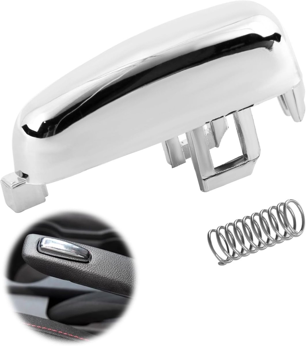 Handremknopschakelaar, vervanging, auto handremknop, handremknop van aluminiumlegering voor Vauxhall Opel Mokka, modeljaar 2012-2018, auto handrem parkeerrem knop
