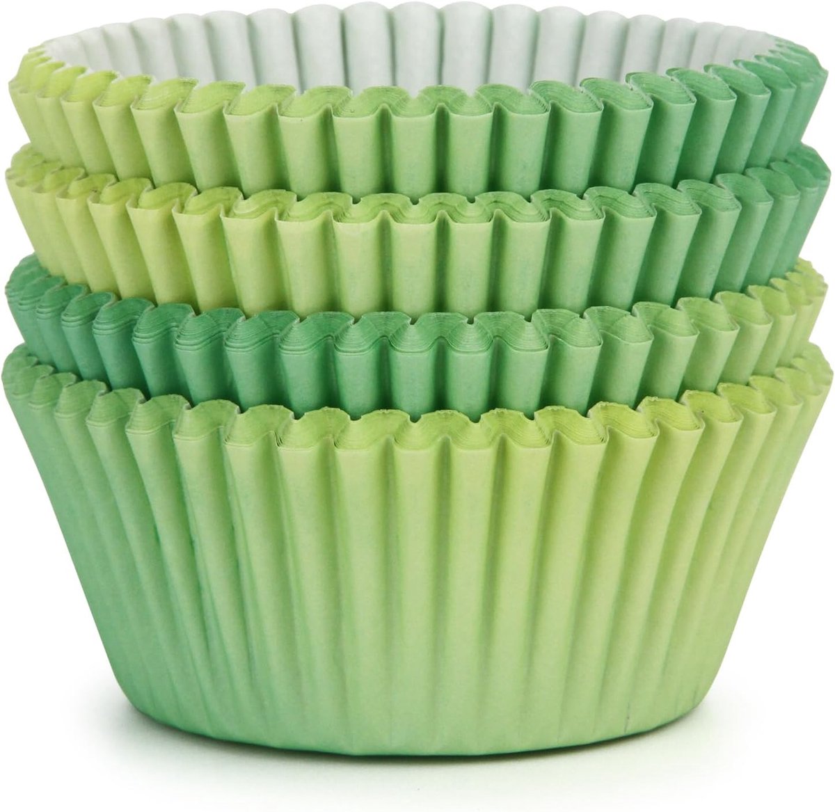 Muffinvormpjes, papier, 100 stuks, cupcake-vormen, muffinvormpjes, papier voor verjaardag, feest, bruiloft (blauw-groen)