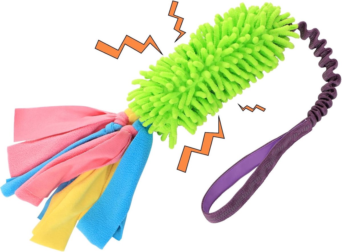 Hondenspeelgoed, elastisch touw om te trekken, ideaal voor hondenspelletjes voor training en plezier, geschikt voor puppy's en kleine, middelgrote en grote honden