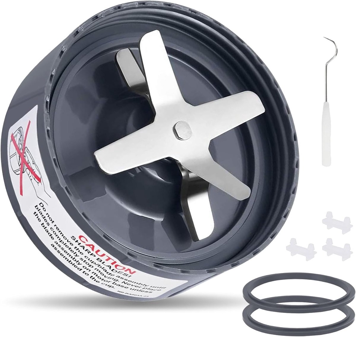 Blender Extractor Cross Blade Compatibel met Nutribullet 600W en Pro 900W
