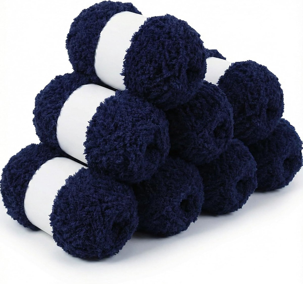 Garenset van 8 x 50 g, grof garen voor handbreien, dikke pluizige wol, zachte dikke wol voor gehaakte dekens, sjaals, hoeden, speelgoed, doe-het-zelf projecten (8 stuks