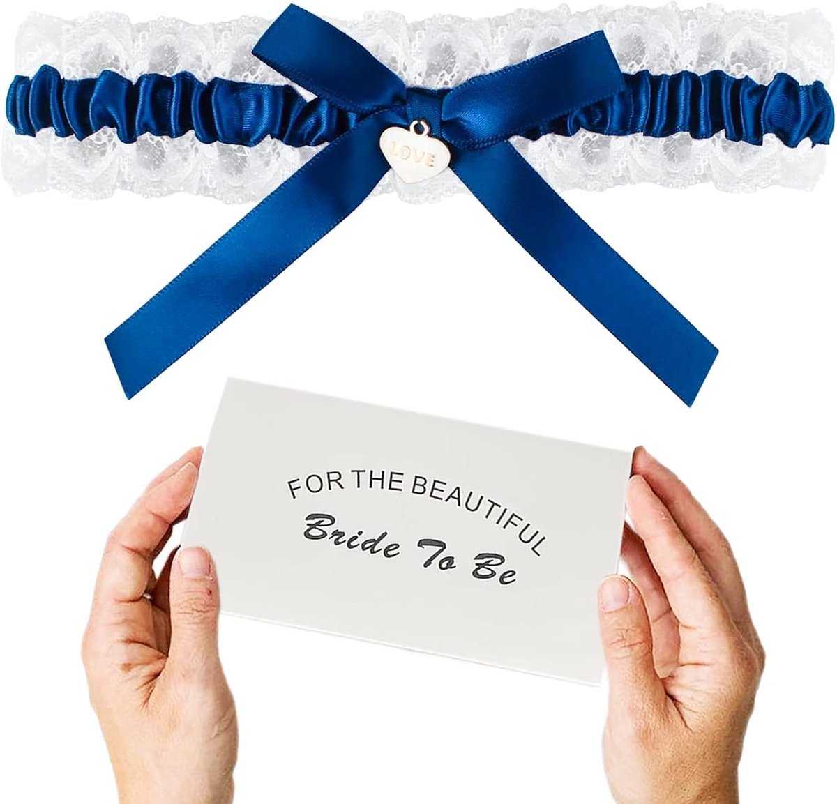 Kousenband voor bruiloft - bruid cadeau - bruiloft garters - wat blauw