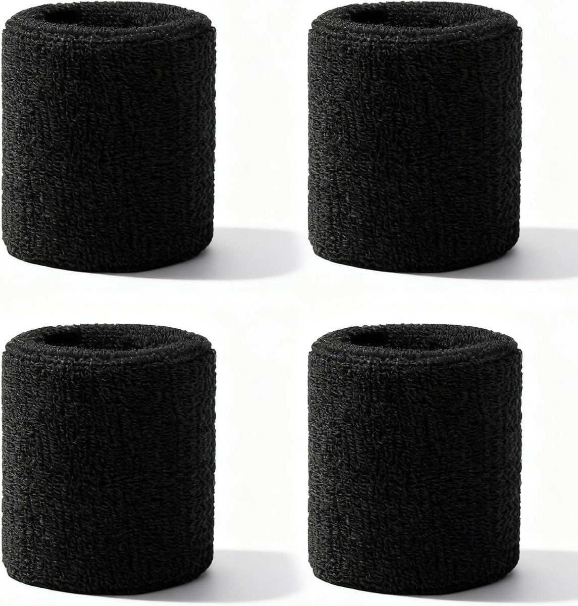 4 stuks zweetbanden voor de pols, beschermende, absorberende zweetbanden