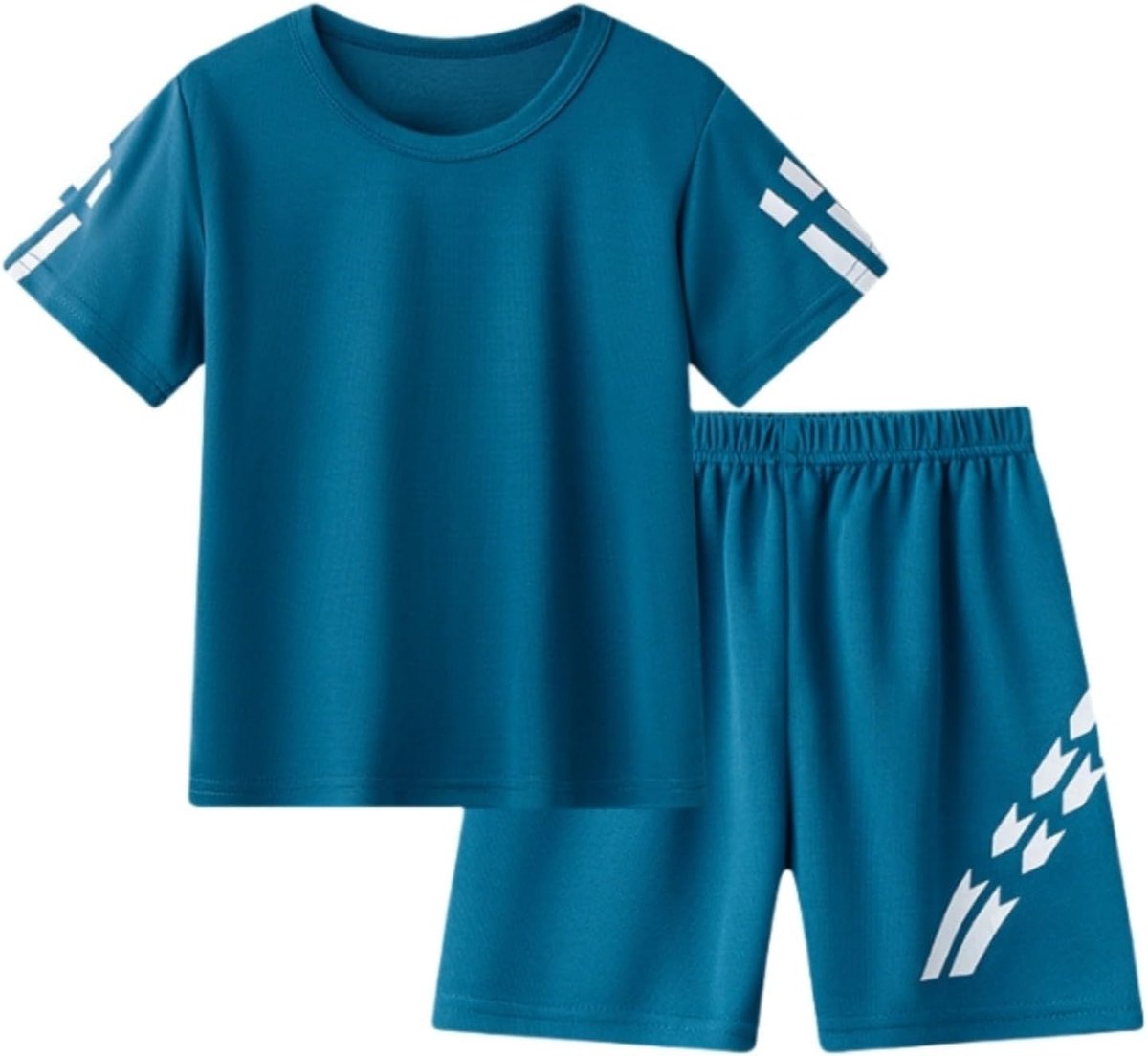 Sportshirt met korte mouwen en shorts, uniseks, voor kinderen en baby's, lente- en zomerkleding