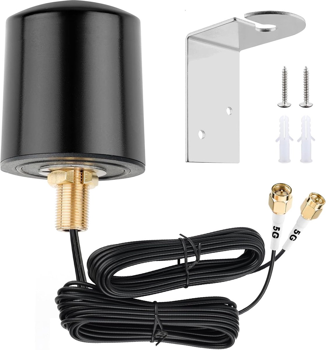 5G LTE-antenne voor buiten, 5 dBi, 600-6000 MHz MIMO SMA stekker