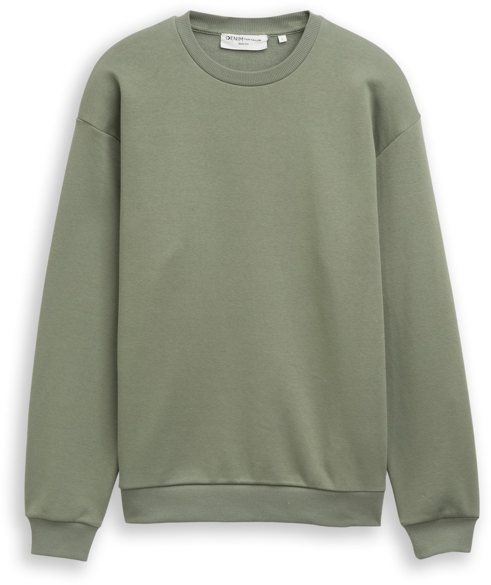 Tom Tailor Denim - Basic sweatshirt - Maat L - dusty mid olive