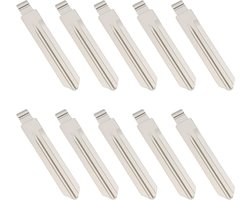 10 Stks Flip Key Remote Key Blades Compatibel met Nissan Uncut DA34 NSN14