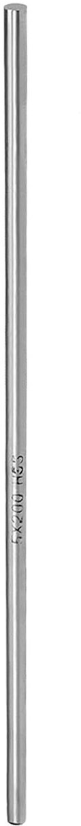 Stalen staaf 5 mm diameter 200 mm lengte snelstaal staaf stok handwerk DIY gereedschap - (Toepassingen: voor boormachines boor) 1 stuk
