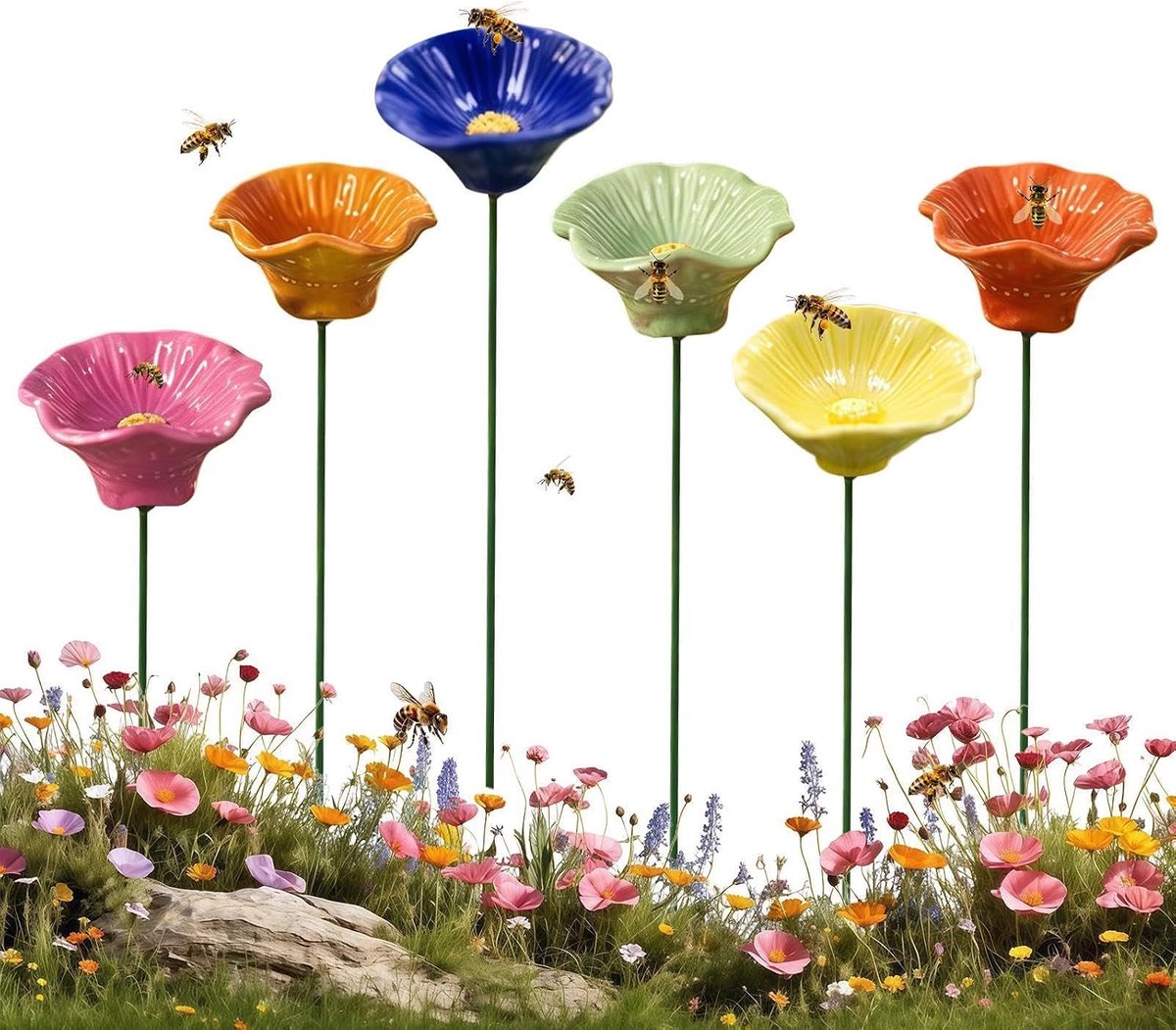 Waterstation voor bijen, buiten, vlinder- en bloemenbad -