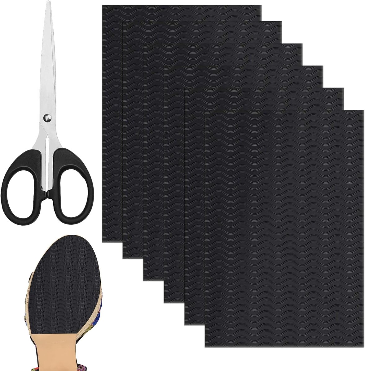 6 stuks schoenzolen reparatie, 10 x 15 cm, antislip zoolpads