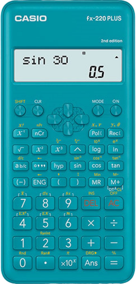 Casio FX-220 Plus calculator Pocket Wetenschappelijke rekenmachine Blauw