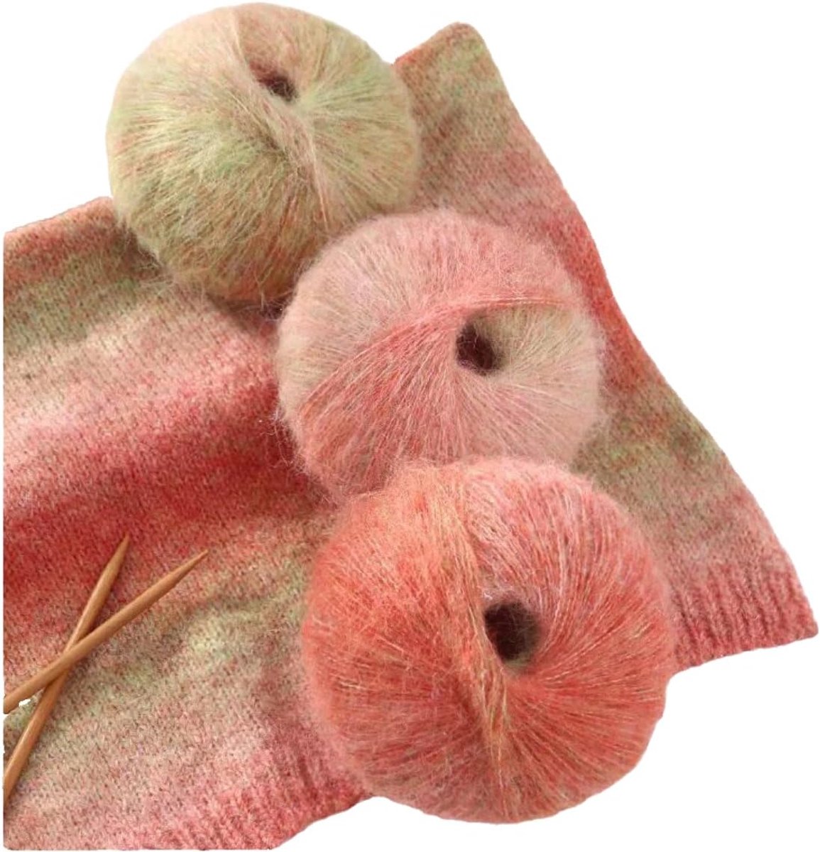 Breiwol op kleurniveau, luxueus haakgaren voor knutselwerk, gezellige truien, warme doeken, 4/8 stuks (50 g)