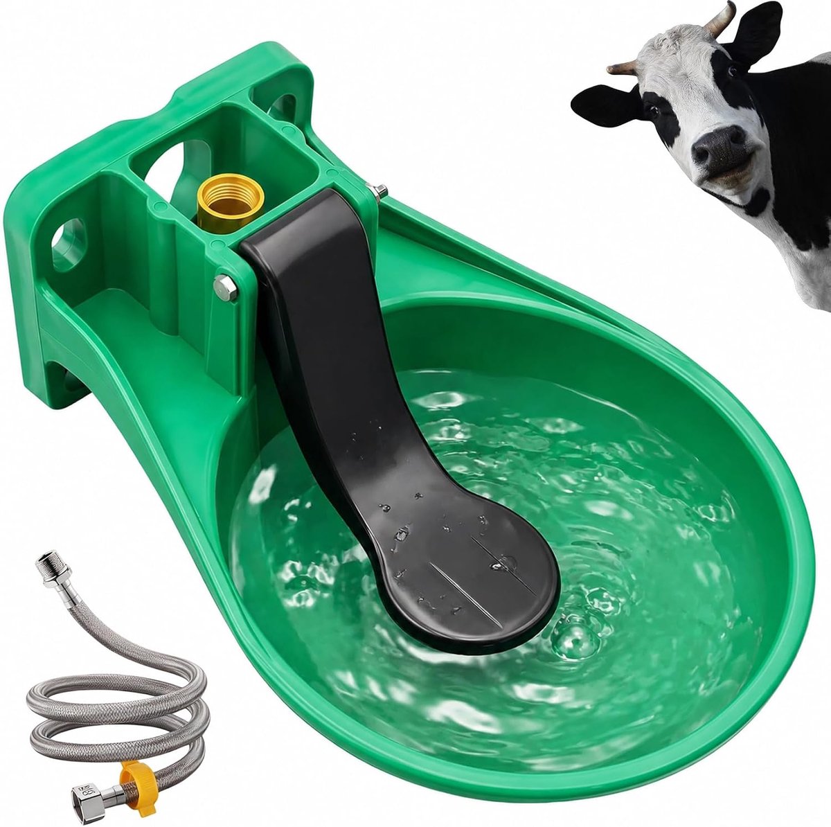 Paard met druktong + inclusief 80 cm slang en adapter