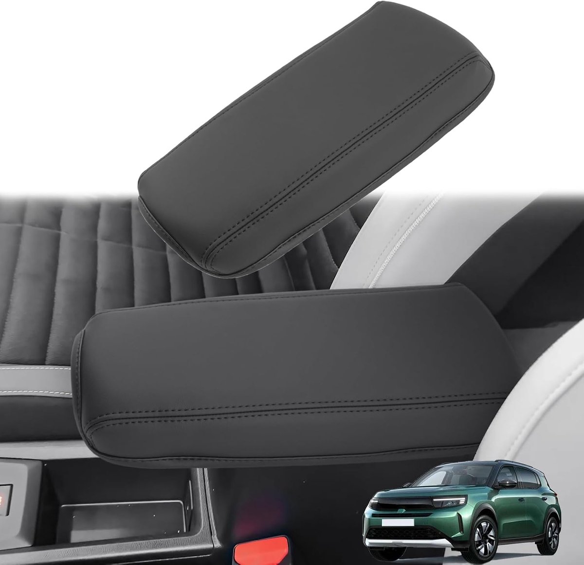 Armsteunhoes Opel Frontera 2025-2028 - Leer - Bescherming en comfort - Verhoogt rijgemak - ShopVlot