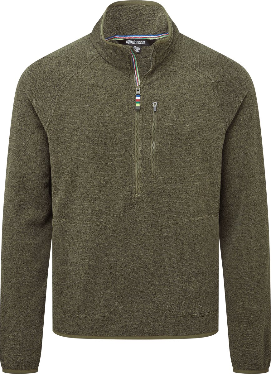 Sherpa Adventure Gear Rolpa Halve Rits Fleece Evergreen Groen