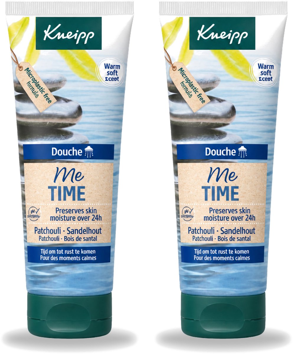 2 x Kneipp – Douchegel – Me Time Patchouli & Sandelhout – 75 ml - Voordeelverpakking - 2 stuks