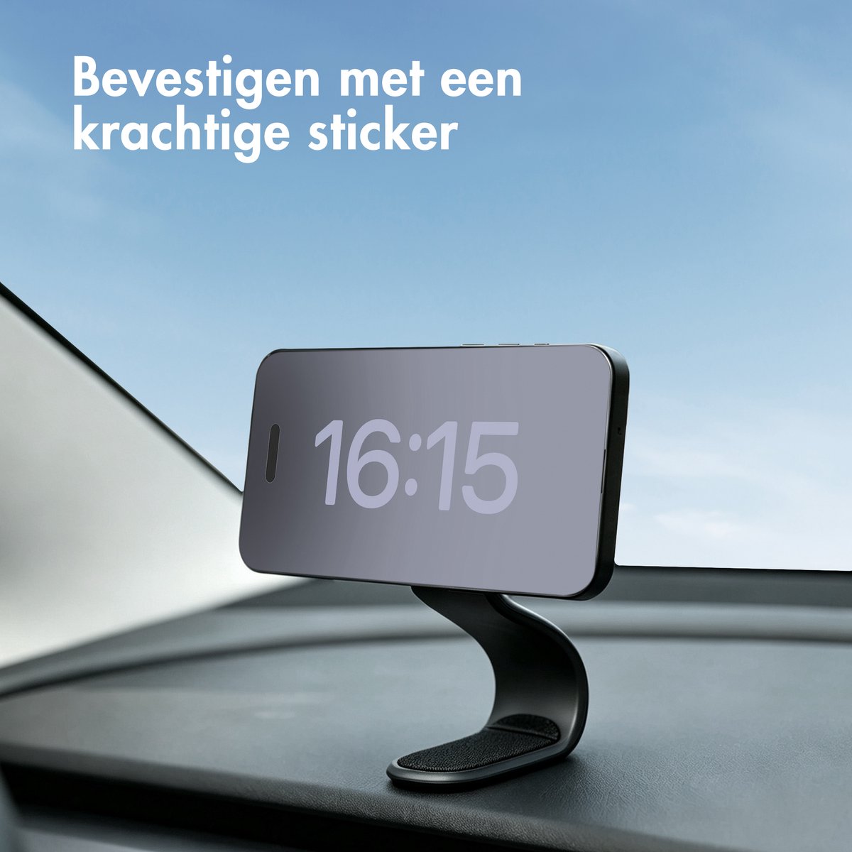 imoshion Flexibele Telefoonhouder Auto - Magnetisch - Dashboard/Display - Zwart — cadeau in Cadeau-ideeën - foto 3