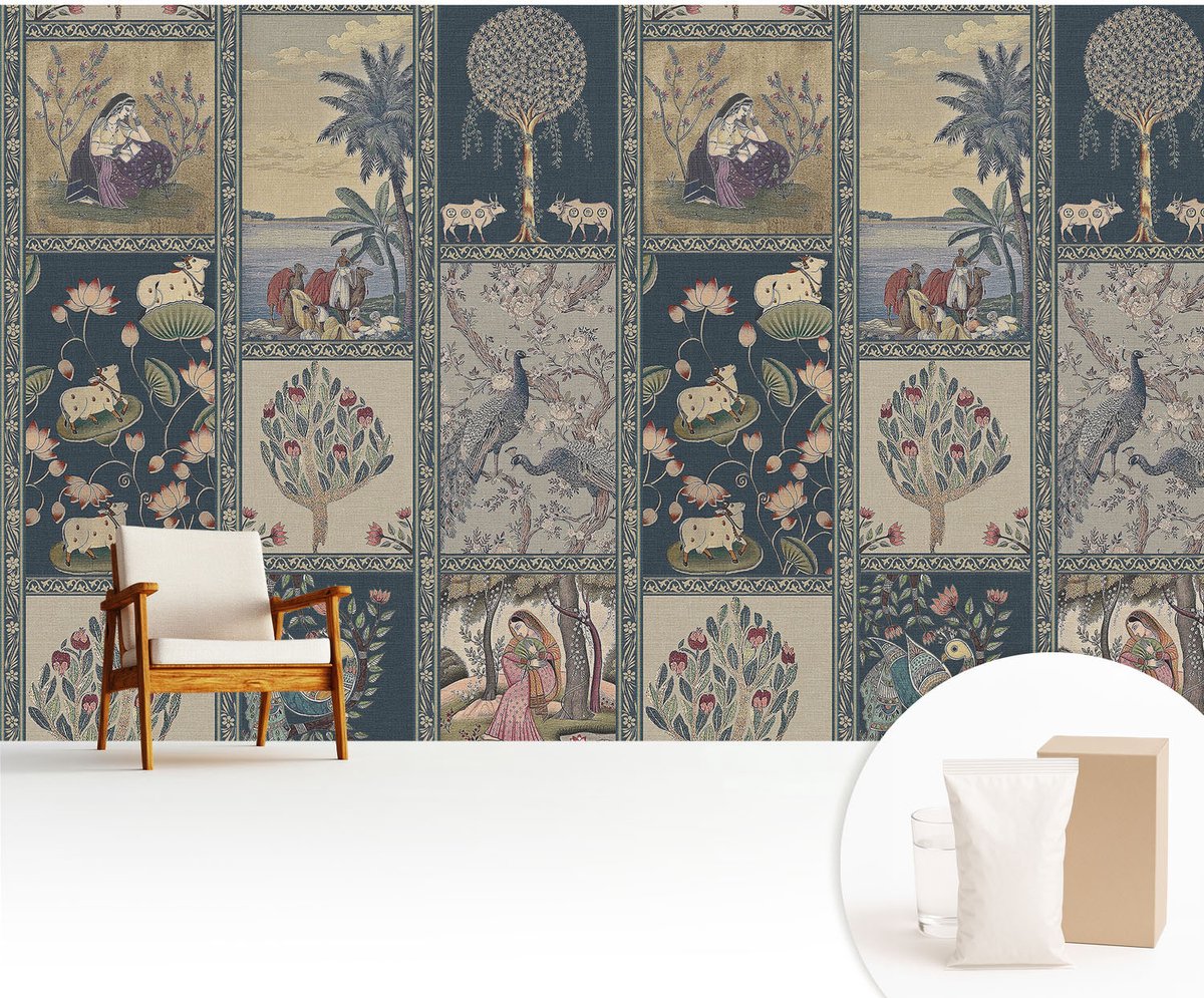 Wallfluent Fotobehang - Marine Vliesbehang - 416x254 cm - Romantische Scène Fotobehang Vlies - Hal behang Deel - Muurschildering - Woonkamer behang