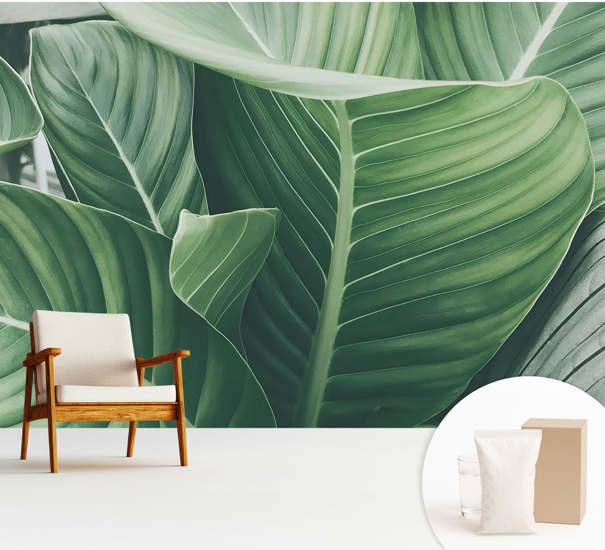 Wallfluent Fotobehang - Groente Vliesbehang - 312x219 cm - Greenpeace Muurschildering - Gang behang Bloemen En Planten - Fotobehang Vlies - Slaapkamer behang