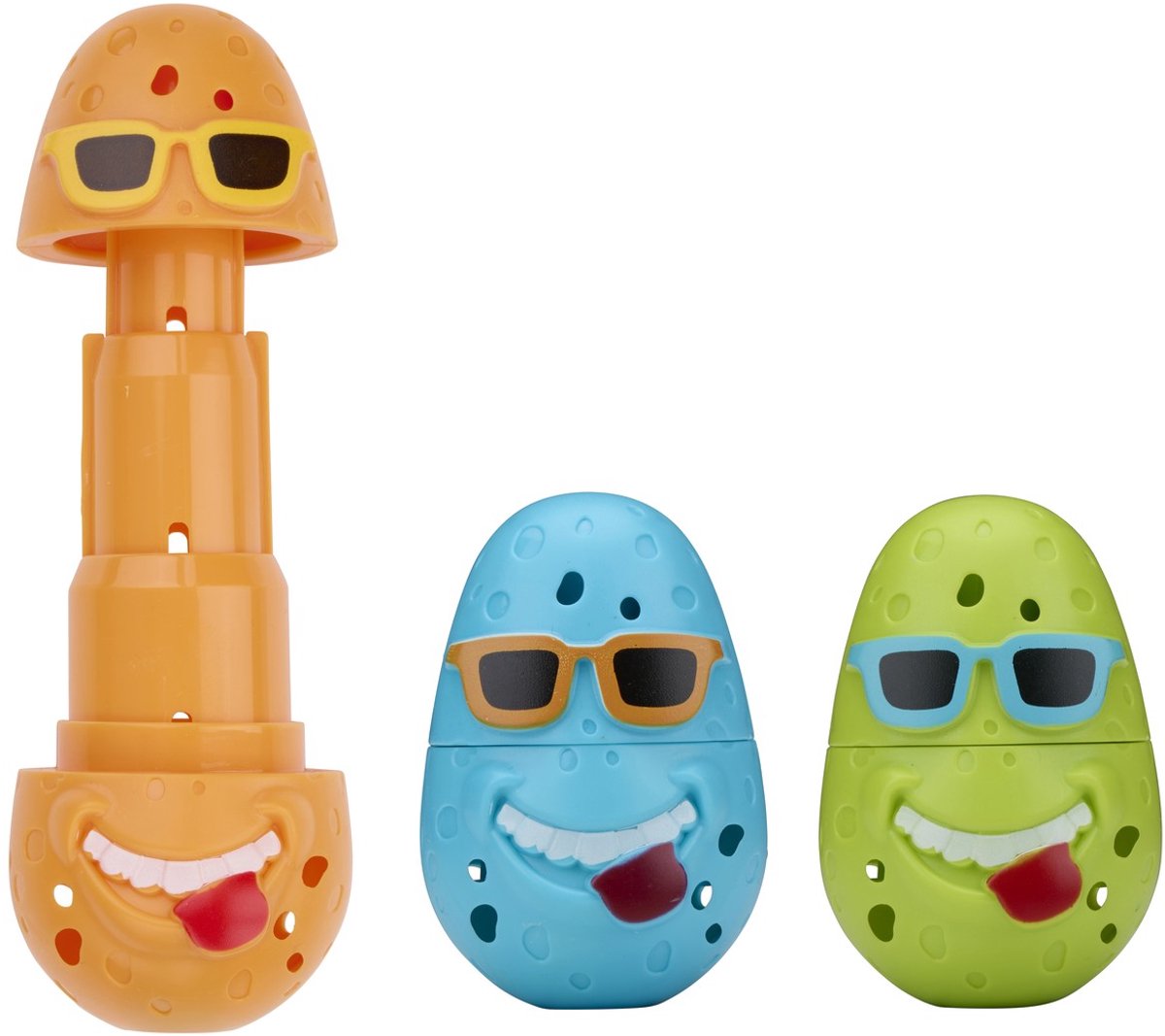 Waterzone Dive Clown 3pcs ABS - Duikspeelgoed voor in het Zwembad - Gemaakt van Kunststof - Kleuren Blauw, Oranje en Groen - Geschikt voor 2 tot 6 Spelers - Voor Jongens en Meisjes
