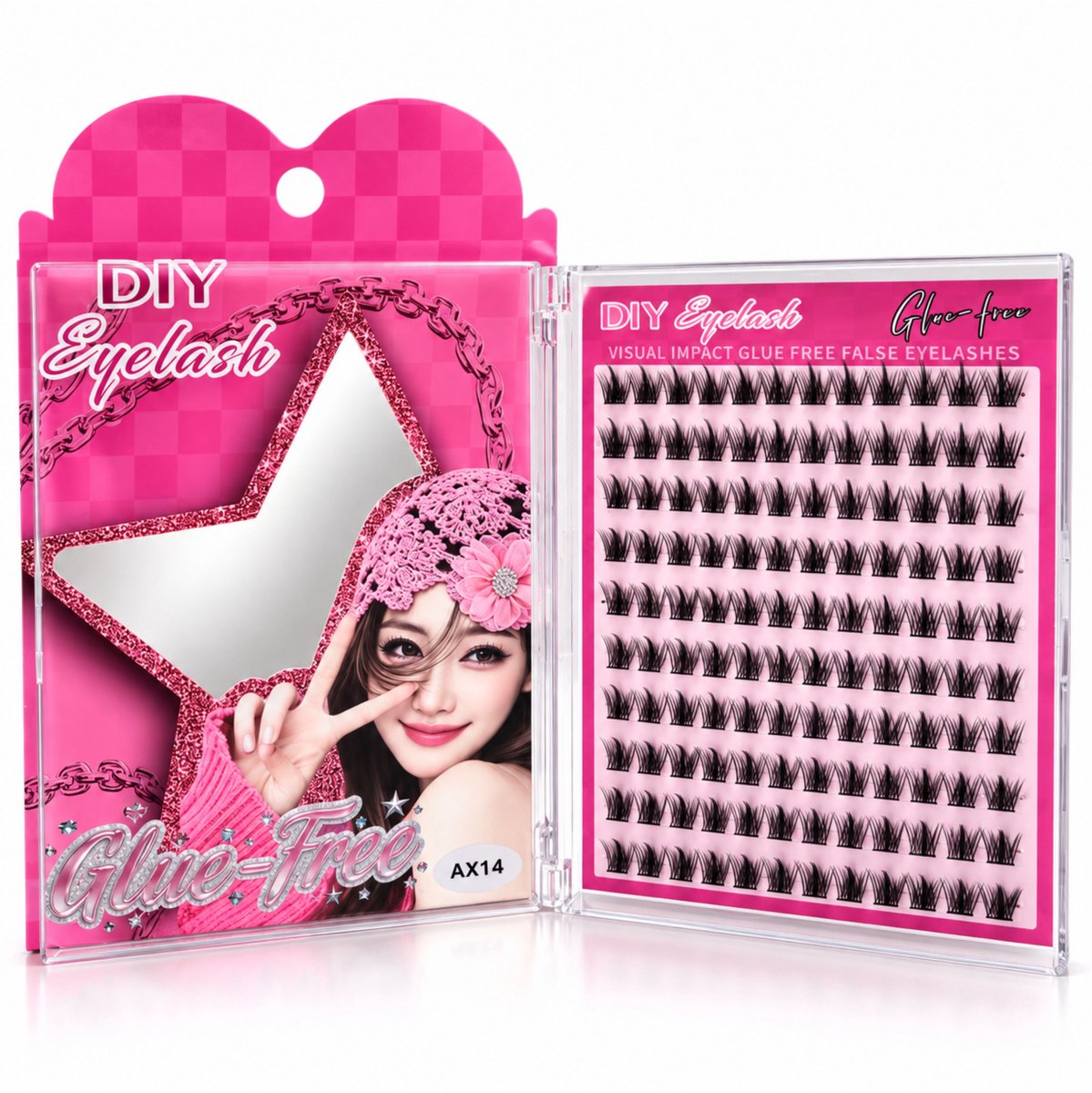 Guardian Beauty Wimper Naturel - Lijmvrije Extensions - Cluster Wimpers - Kunstwimpers - Code: AX014