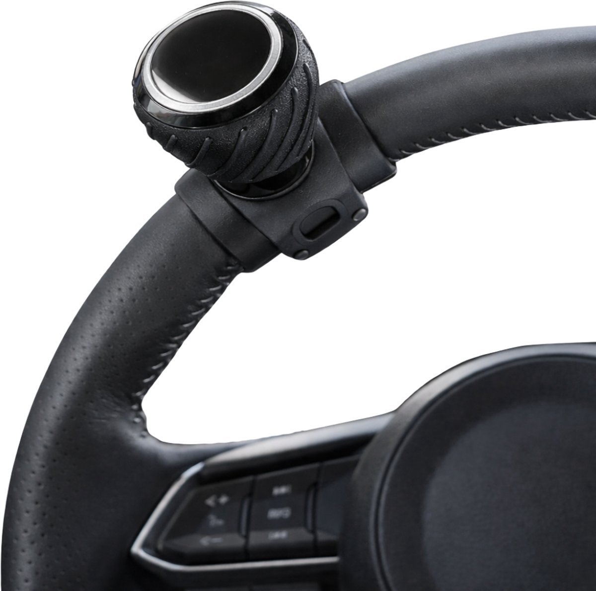 Ultiluxe® Universele stuurknop voor stuur - Draaiknop voor stuurwiel - Stuurhulp voor auto, tractor, vrachtwagen, heftruck, grasmaaier - Stuurknop spinner - Universeel - Autostuurknop met stevige grip