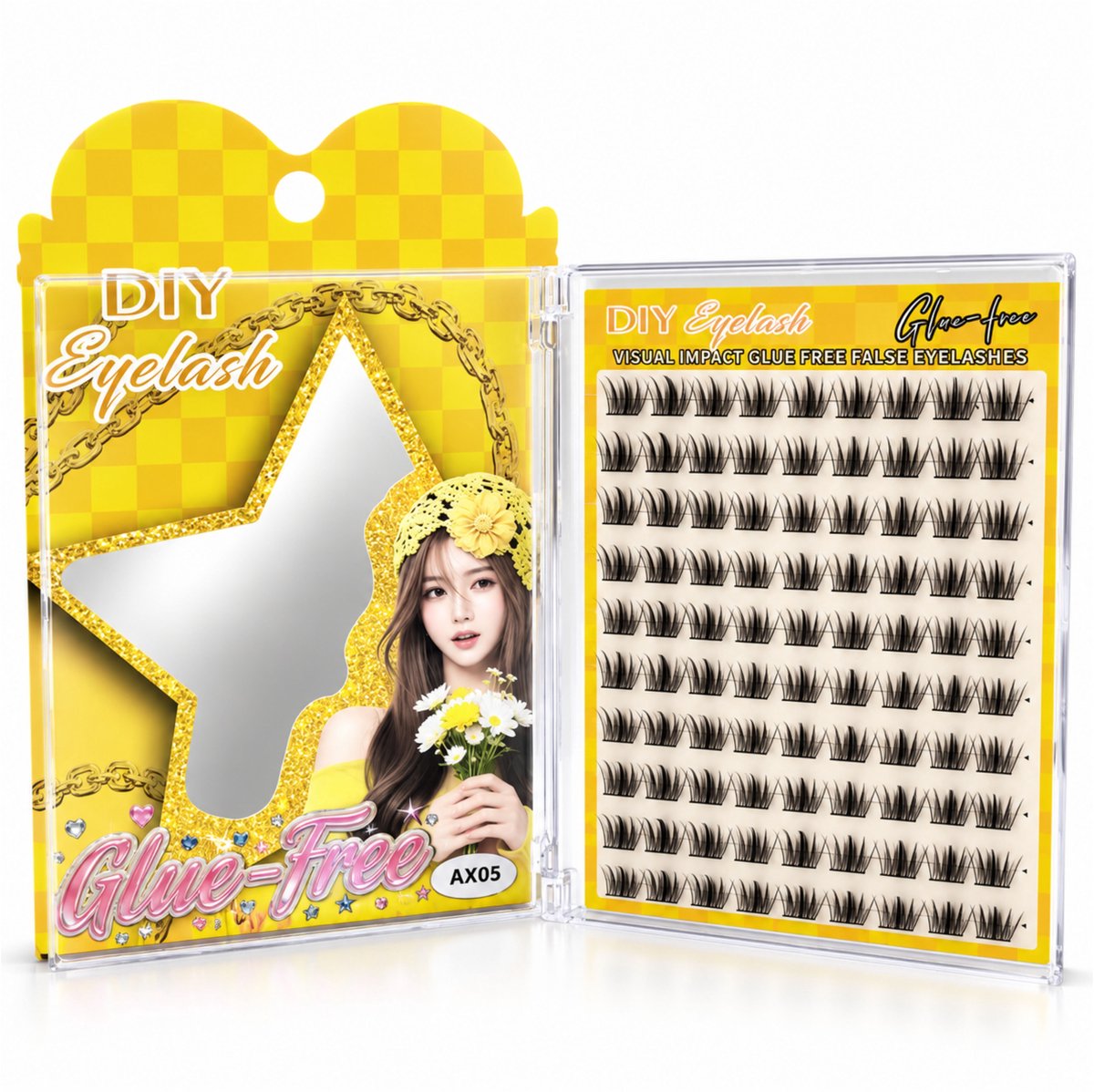 Guardian Beauty Wimper Naturel - Lijmvrije Extensions - Cluster Wimpers - Kunstwimpers - Code: AX05